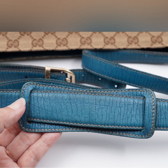 Gucci Blue Horse bit  crossbody bag - Picture 9 of 15